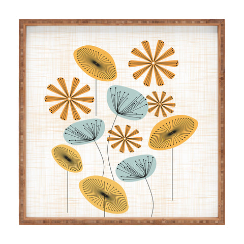 Mirimo Retro Floral Bunch Square Tray