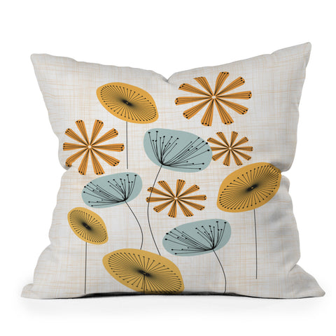 Mirimo Retro Floral Bunch Throw Pillow