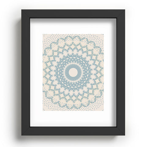 Mirimo Rustic Mandala Light Blue Recessed Framing Rectangle