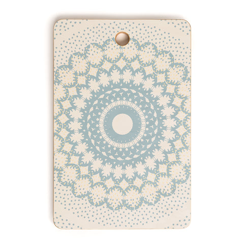 Mirimo Rustic Mandala Light Blue Cutting Board Rectangle
