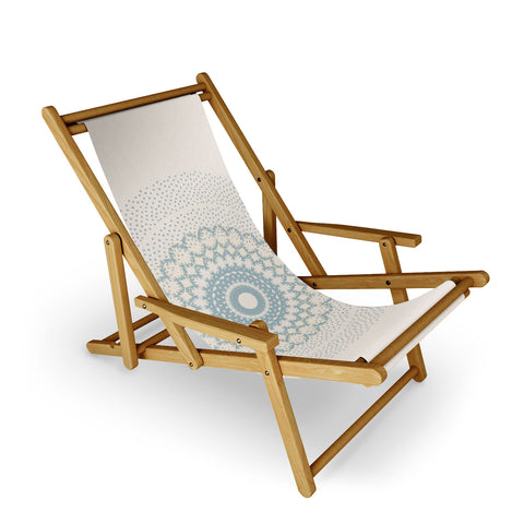 Mirimo Rustic Mandala Light Blue Sling Chair