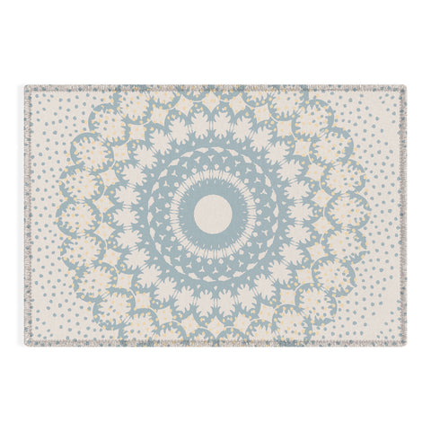 Mirimo Rustic Mandala Light Blue Outdoor Rug
