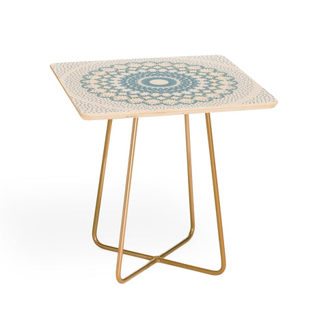 Mirimo Rustic Mandala Light Blue Side Table