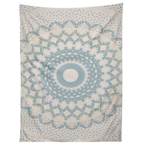 Mirimo Rustic Mandala Light Blue Tapestry