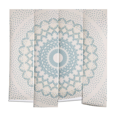 Mirimo Rustic Mandala Light Blue Wall Mural