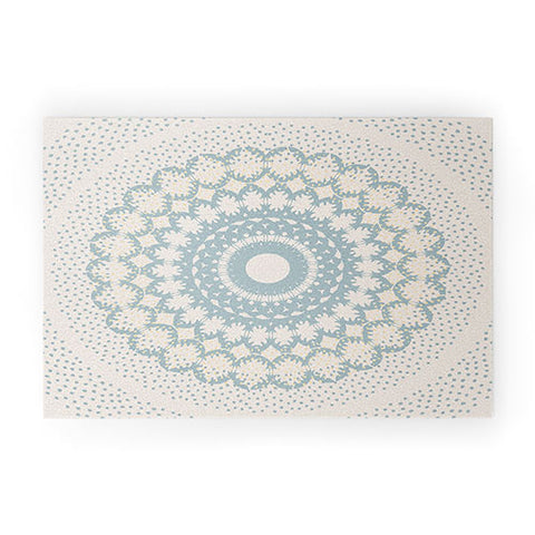 Mirimo Rustic Mandala Light Blue Welcome Mat
