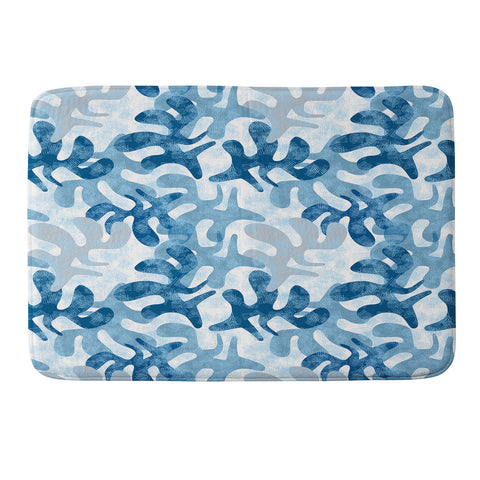 Mirimo Shibori Indigo Memory Foam Bath Mat