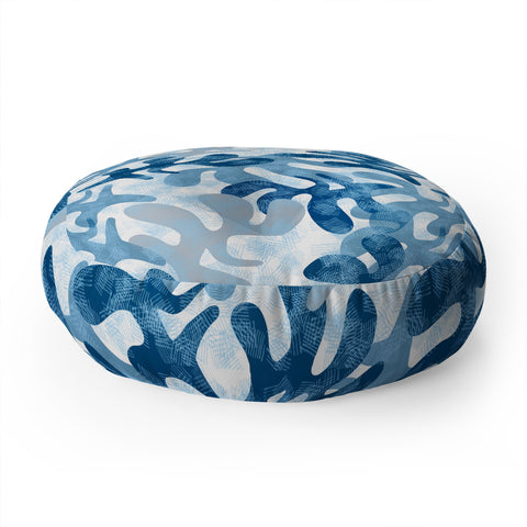 Mirimo Shibori Indigo Floor Pillow Round