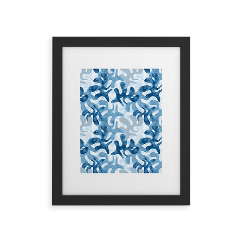 Mirimo Shibori Indigo Framed Art Print