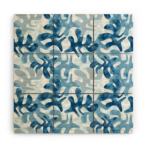 Mirimo Shibori Indigo Wood Wall Mural