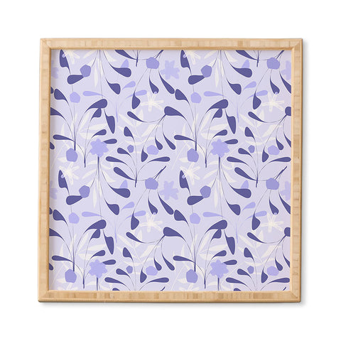 Mirimo Spring Sprouts Very Peri Framed Wall Art