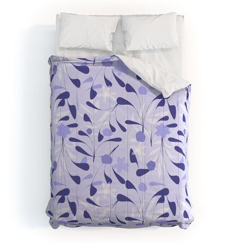 Mirimo Spring Sprouts Very Peri Comforter