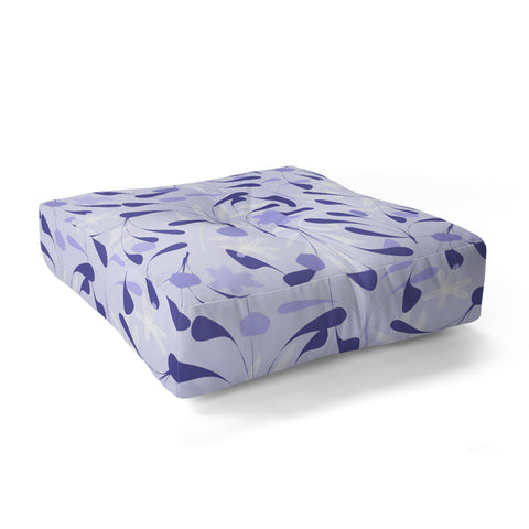 Mirimo Spring Sprouts Very Peri Floor Pillow Square