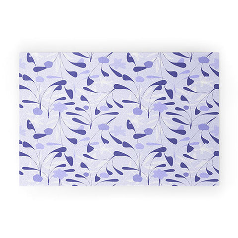 Mirimo Spring Sprouts Very Peri Welcome Mat