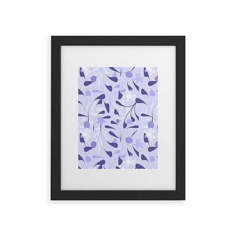 Mirimo Spring Sprouts Very Peri Framed Art Print