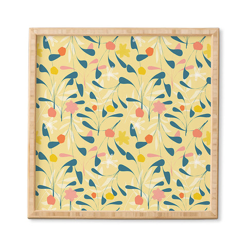 Mirimo Spring Sprouts Yellow Framed Wall Art