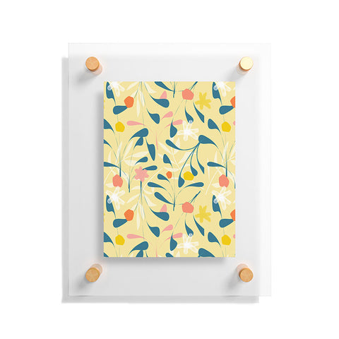 Mirimo Spring Sprouts Yellow Floating Acrylic Print