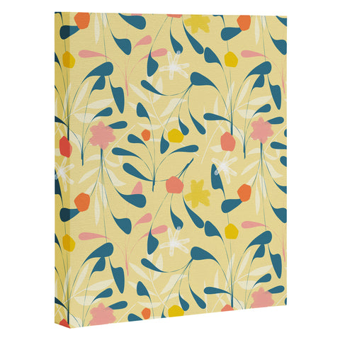 Mirimo Spring Sprouts Yellow Art Canvas