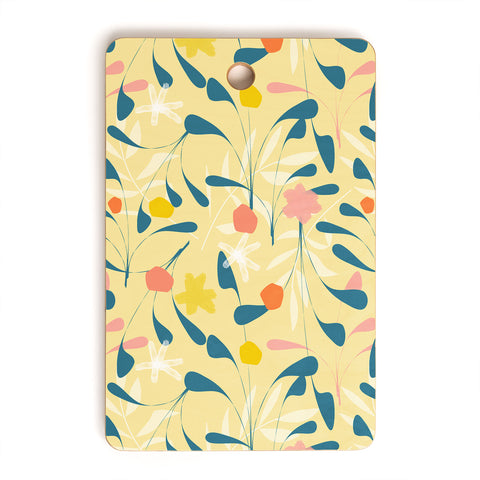 Mirimo Spring Sprouts Yellow Cutting Board Rectangle