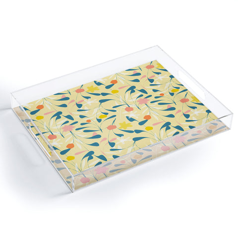 Mirimo Spring Sprouts Yellow Acrylic Tray