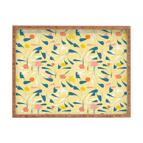 Mirimo Spring Sprouts Yellow Rectangular Tray