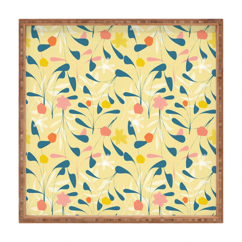 Mirimo Spring Sprouts Yellow Square Tray