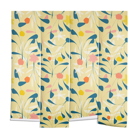 Mirimo Spring Sprouts Yellow Wall Mural