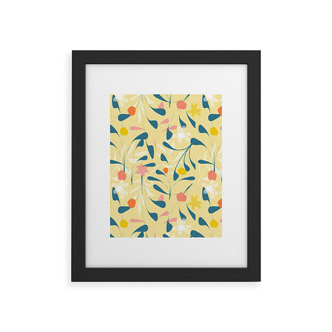 Mirimo Spring Sprouts Yellow Framed Art Print