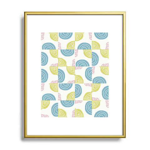 Mirimo Spring Tiles Metal Framed Art Print