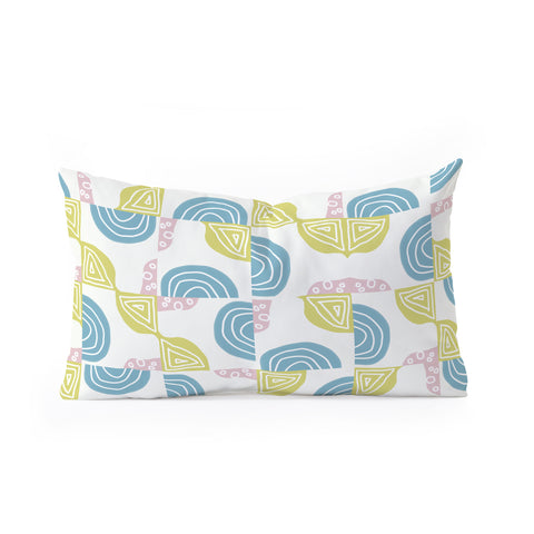 Mirimo Spring Tiles Oblong Throw Pillow