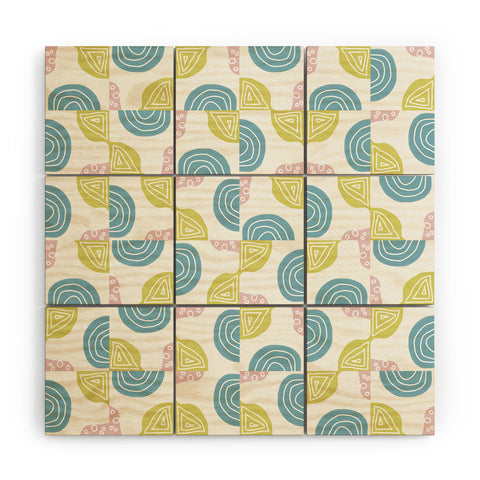 Mirimo Spring Tiles Wood Wall Mural