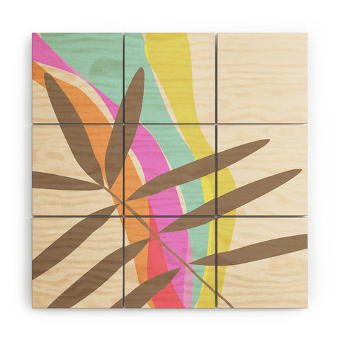 Mirimo Stream Of Colour Wood Wall Mural