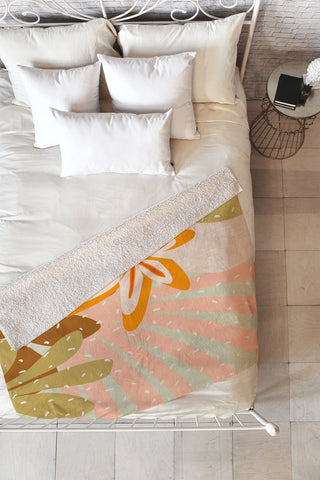 Mirimo Sunrise in Desert Fleece Throw Blanket