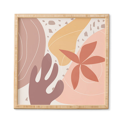 Mirimo Terracotta Blooms Framed Wall Art