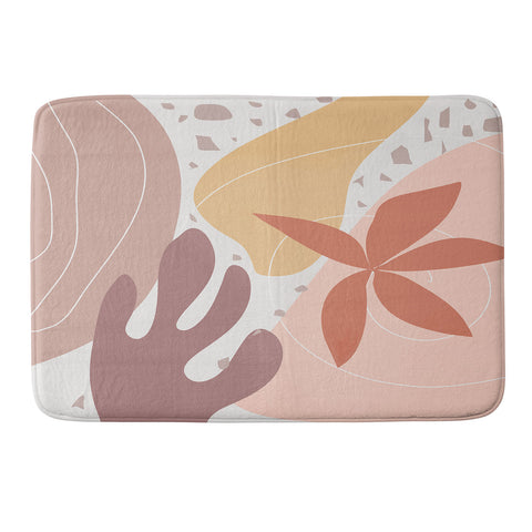 Mirimo Terracotta Blooms Memory Foam Bath Mat