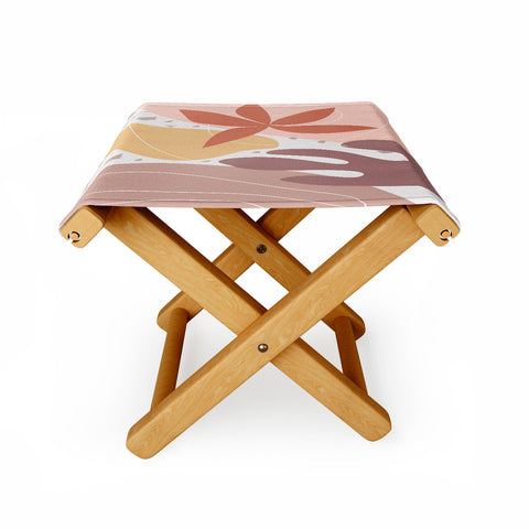Mirimo Terracotta Blooms Folding Stool