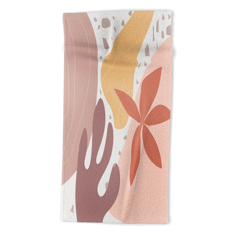 Mirimo Terracotta Blooms Beach Towel