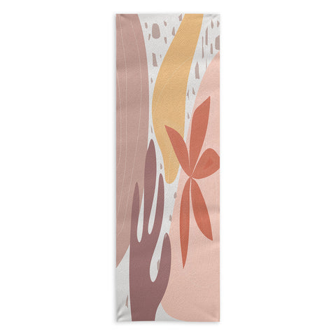Mirimo Terracotta Blooms Yoga Towel
