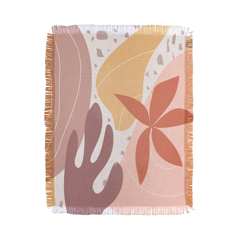 Mirimo Terracotta Blooms Throw Blanket