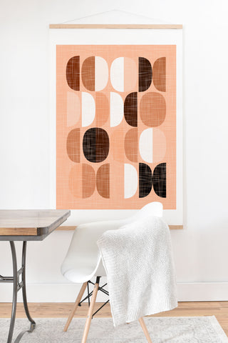 Mirimo Terracotta Moons Art Print And Hanger