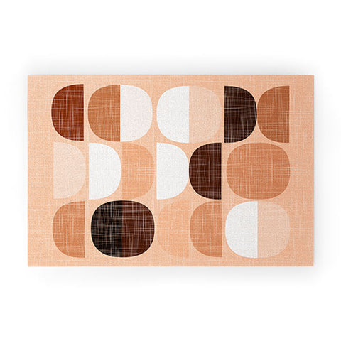 Mirimo Terracotta Moons Welcome Mat