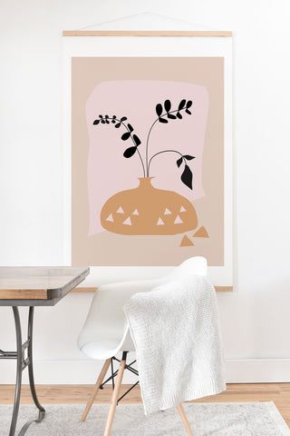 Mirimo Terracotta Vase Art Print And Hanger