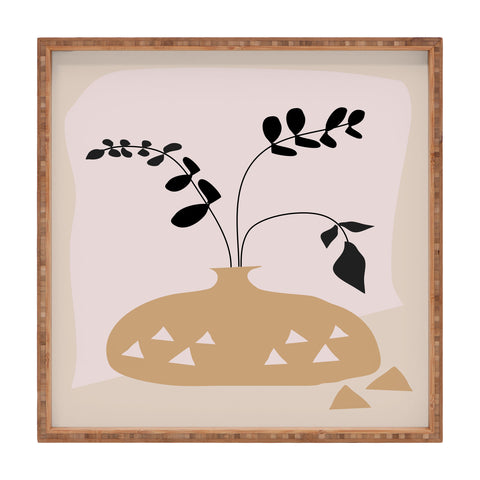 Mirimo Terracotta Vase Square Tray