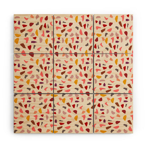 Mirimo Terrazzo Fall Wood Wall Mural