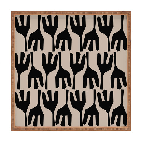Mirimo Tribe Black Square Tray