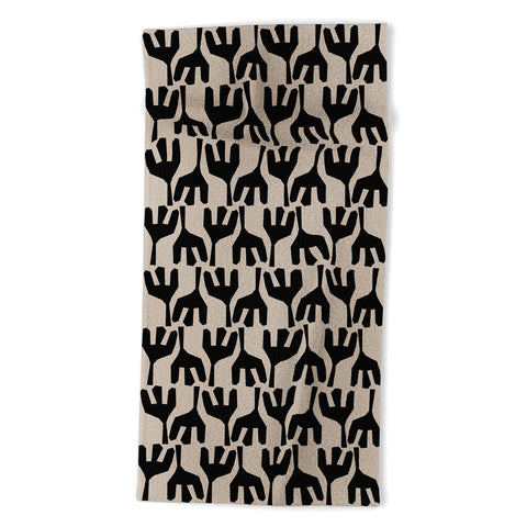 Mirimo Tribe Black Beach Towel