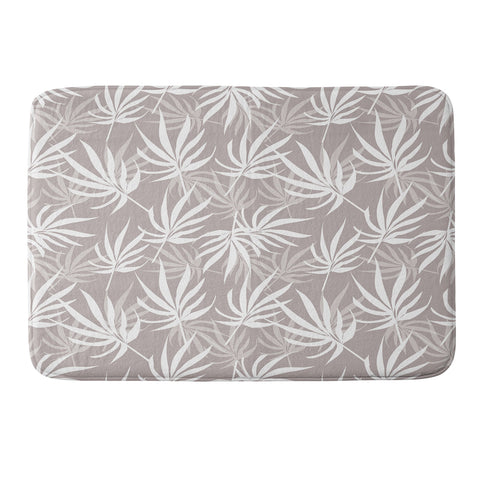 Mirimo Tropical Leaves on Beige Memory Foam Bath Mat