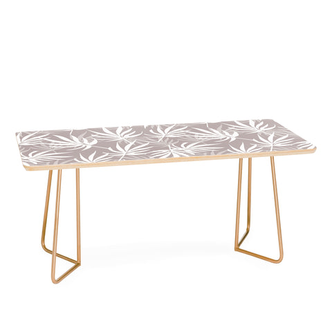 Mirimo Tropical Leaves on Beige Coffee Table