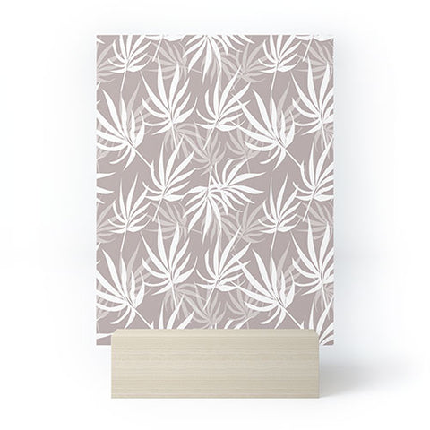 Mirimo Tropical Leaves on Beige Mini Art Print