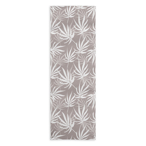 Mirimo Tropical Leaves on Beige Yoga Towel